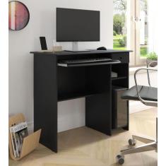 Mesa de Computador Notebook Estudos Vilhena cor Preto - Comprar moveis