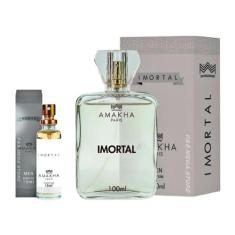 Kit Perfume Masculino Imortal Amakha Paris 100ml e 15ml