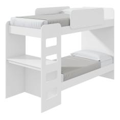 Beliche Solteiro Cantos Arredondados Com Led Olga Branco