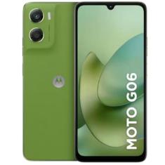Smartphone Motorola G06 Verde 256GB Câmera Tripla 50MP Dual SIM LTE