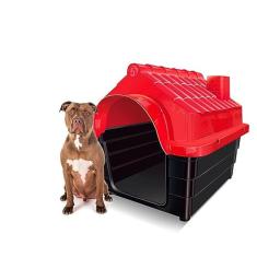 Casa para Cachorros Plástica Rinopet N5 Cor:vermelho