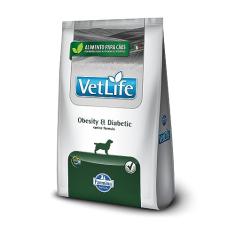 VETLIFE Ração Farmina Vet Life Natural Obesity & Diabetic Para Cães Adultos Obesos Ou Diabéticos - 2Kg