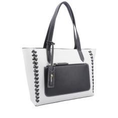 Bolsa de Couro Bicolor Shopper Teresa