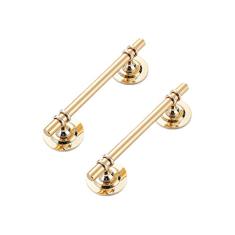 CcHhyyt Pacote com 2 puxadores autoadesivos de armário de 12,7 cm, ajudante de puxador de gaveta de metal com adesivo para porta deslizante para geladeiras, guarda-roupas, janelas, botão de descascar