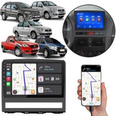 Kit Multimidia MP5 Carplay 9" Pol Palio Weekend Strada Idea Siena 2004