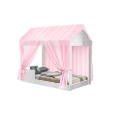 Cama Berço C/ Voal Montessori Menina Infantil Princesa