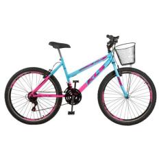 Bicicleta Aro 26 Kls Sport Gold Freio V-Brake Mtb 21 Marchas Bicolor F