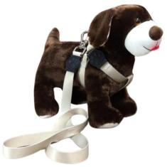 Coleira Peitoral Premium de Seda para Cachorro - 25mm Cinza Nº 7  Nica