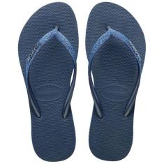 Chinelo Havaianas Slim Sparkle II Azul Indigo-Feminino