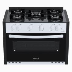 Fogao de Embutir 5 Bocas Venax Picasso Line Branco Gas Glp