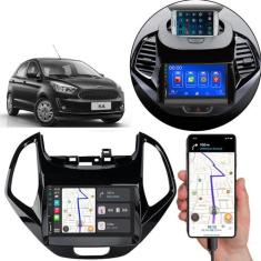 Multimídia Android-Auto Ford Ka 2018-2021 7 Pol MP5 Touch-Screen + Câm