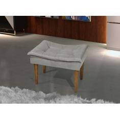 Banqueta para penteadeira  estofadoda pillow d-28 - pes palito - DELAC