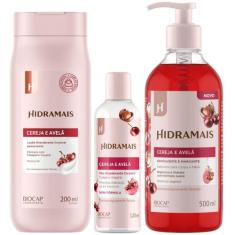 Kit 1 Sabonete Cereja e avelã 500ml 1 Loção Creme Cereja e avelã 200ml