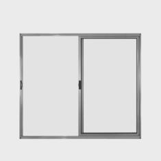 Janela de Alumínio de Correr 100x150cm 2 Folhas Hale Esquadrias