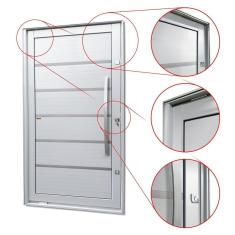 Porta Pivotante Lambril Premium Com Puxador Lado Direito Elite 216x150 Branco