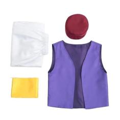 Fantasia de Príncipe Aladdin para Adulto - Traje de Cosplay para Teatr