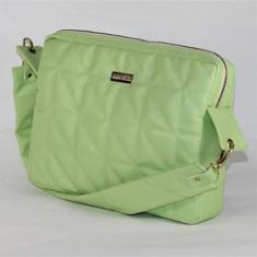 Bolsa Monique Retangular com Matelassê Preto-Feminino