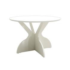 Mesa de Jantar Redonda Isabelle Off White 120 cm - D'Rossi