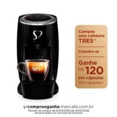 Cafeteira Espresso Touch Preta Automática - TRES 3 Corações