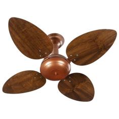 Ventilador Teto Office Jet Venti-Delta Cobre 4Pás Imbuia
