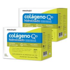 Kit 2 Colágeno Verisol Sachês Limão Siciliano 30X5G + Q10 - Maxinutri
