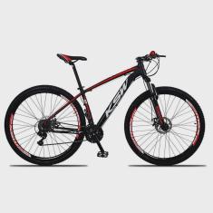 Bicicleta Aro 29 Ksw 21 Marchas Freio Hidraulico, Trava e K7