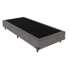 Base Box Cinza Solteiro Madeira 88cm Kazamix - Kaza Mix