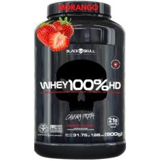 Whey Protein 100% HD Pure 900g Pote BLACK SKULL ( Isolado - Hidrolisad
