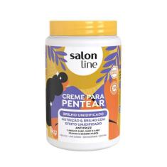 Creme Para Pentear Salon Line Brilho Umidificado 1kg