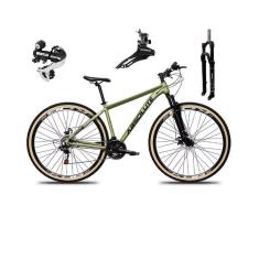 Bicicleta Aro 29 Absolute Nero 5 24v Câmbio Shimano Acera K7 Suspensão Trava Disco Pneus com Faixa-Unissex