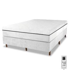 Cama Box e Colchão Magnético Massageador - Therapy Life Compact, Branc