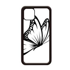 Capa Borboleta Vintage Simples em Preto para iPhone 11 Pro Max para Apple Mobile Case Shell