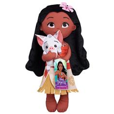 Disney Princess Lil` Friends Plush Moana & Pua 14-inch Plush Doll, Brinquedos Infantis para Idades 3 Up