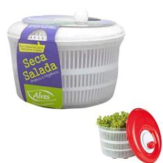 Seca Salada Secador Centrifuga Legumes Verduras Higienico Alves 4,5 litros