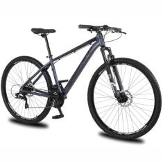 Bicicleta Aro 29 KRW Alumínio Câmbios Shimano TZ 24 Velocidades Freio Hidráulico Suspensão Mountain Bike KR8