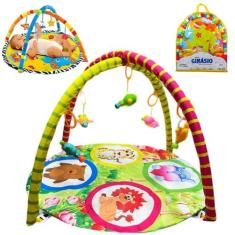 Tapete De Atividades Ginásio Animais Para Bebê Pais E Filhos - Tesla S