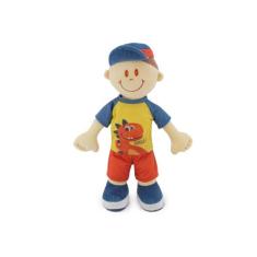 Boneco De Pelúcia Guilherme 44cm Infantil Anti-alérgio - Toybrink, Azu