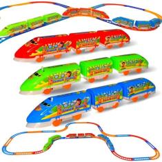 Trenzinho De Brinquedo Kit 3 Unidades Infantil Trem Elétrico - Europio