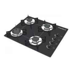 Fogão Cooktop Chamalux 4 Bocas Ultra Chama Preto 127v/220v