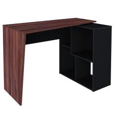 Mesa Para Escritório Escrivaninha Urban A02 Ipê Preto