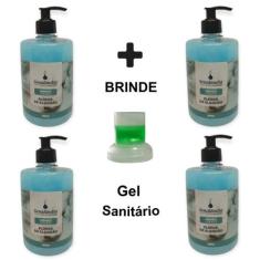 4 Sabonete Líquido 500ml Grosso Lavanda Açai Algodão Erva Doce Pitanga