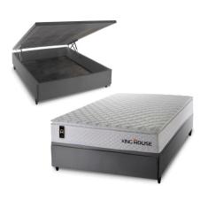 Conjunto Box Baú New Moon Branco 138x188x73 c/ Molas Ensacadas - King 