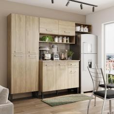 Cozinha Compacta Arizona Glam Carvalho Carraro - Carvalho