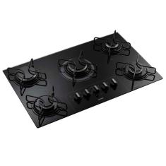 Cooktop a Gas Consul 5 Bocas CD075 Acendimento Inteligente Preto