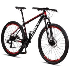 Bicicleta Aro 29 Dropp SW 24 Vel Câmbio Shimano Quadro Alumínio MTB-Unissex