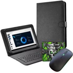 Mouse sem fio + Capa com teclado p/ tablet de 7 a 8.7 Polegadas - Daio