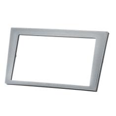Contra Frente Plastica Permak Corsa Montana Meriva 2 DIN Prata 89/M2