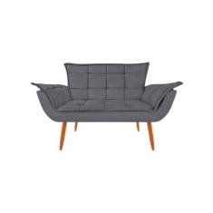 Namoradeira Opala 2 Lugares Decorativa Para Sala Quarto Suede - Maite 