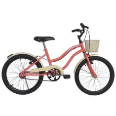Bicicleta para menina Aro 20 Beach cor Salmão - Dalannio Bike