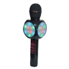 Microfone Bluetooth Karaoke Portátil Usb Sd Fm Sem Fio Led